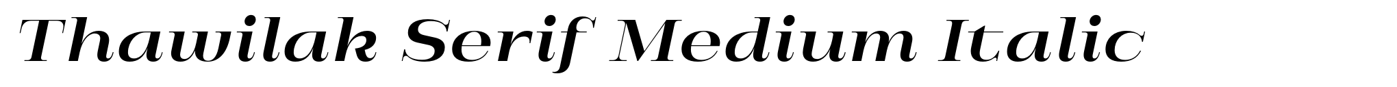 Thawilak Serif Medium Italic image